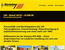 Tablet Screenshot of kemeny.de